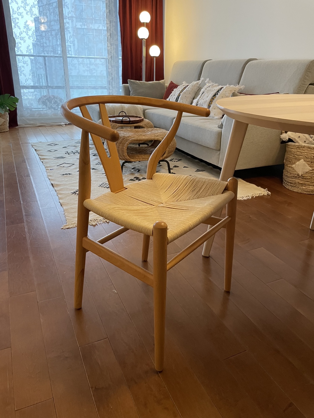 Wishbone Natural Wood Dining Chair