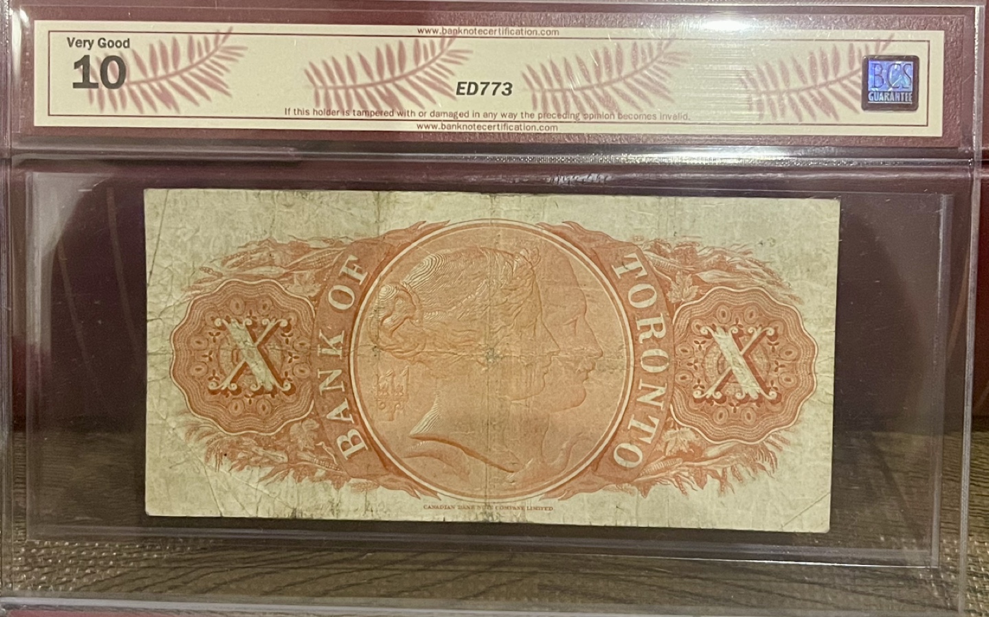 Bank of Toronto $10 Bill (1935) - photo 2