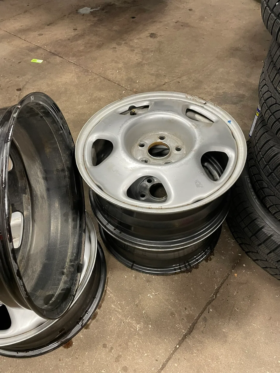 17 inch steel rims in excellent condition