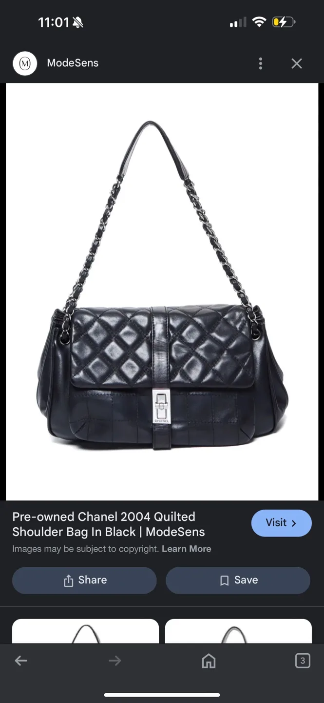 SALE Authentic Chanel Mademoiselle Lock Accordion Flap Bag image indicator(8)