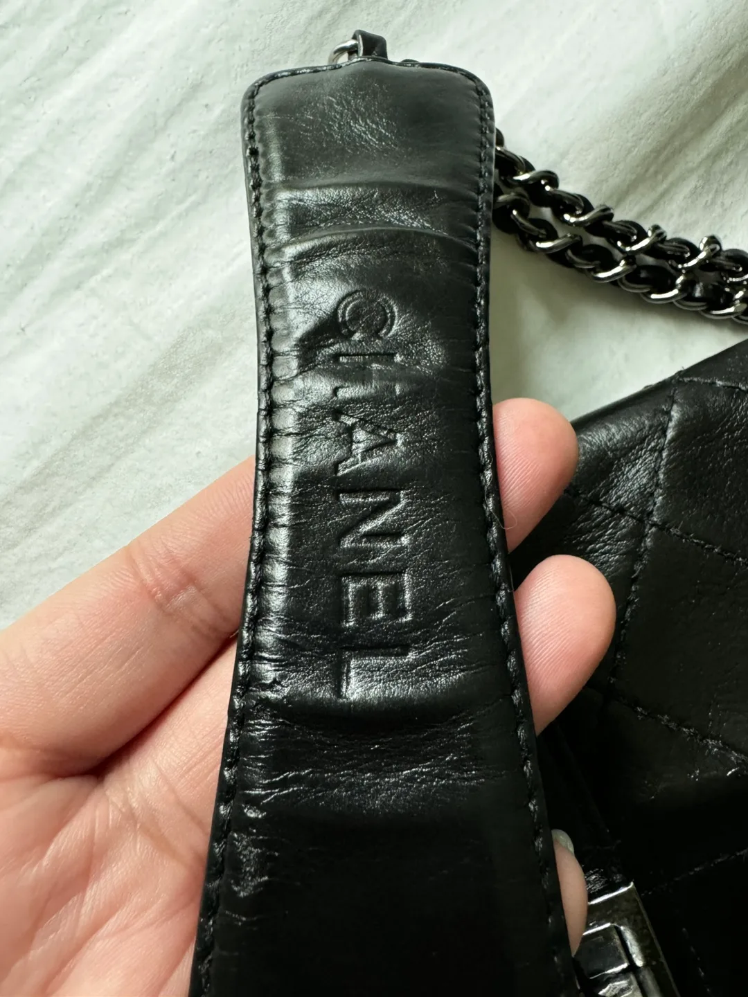 SALE Authentic Chanel Mademoiselle Lock Accordion Flap Bag image indicator(7)