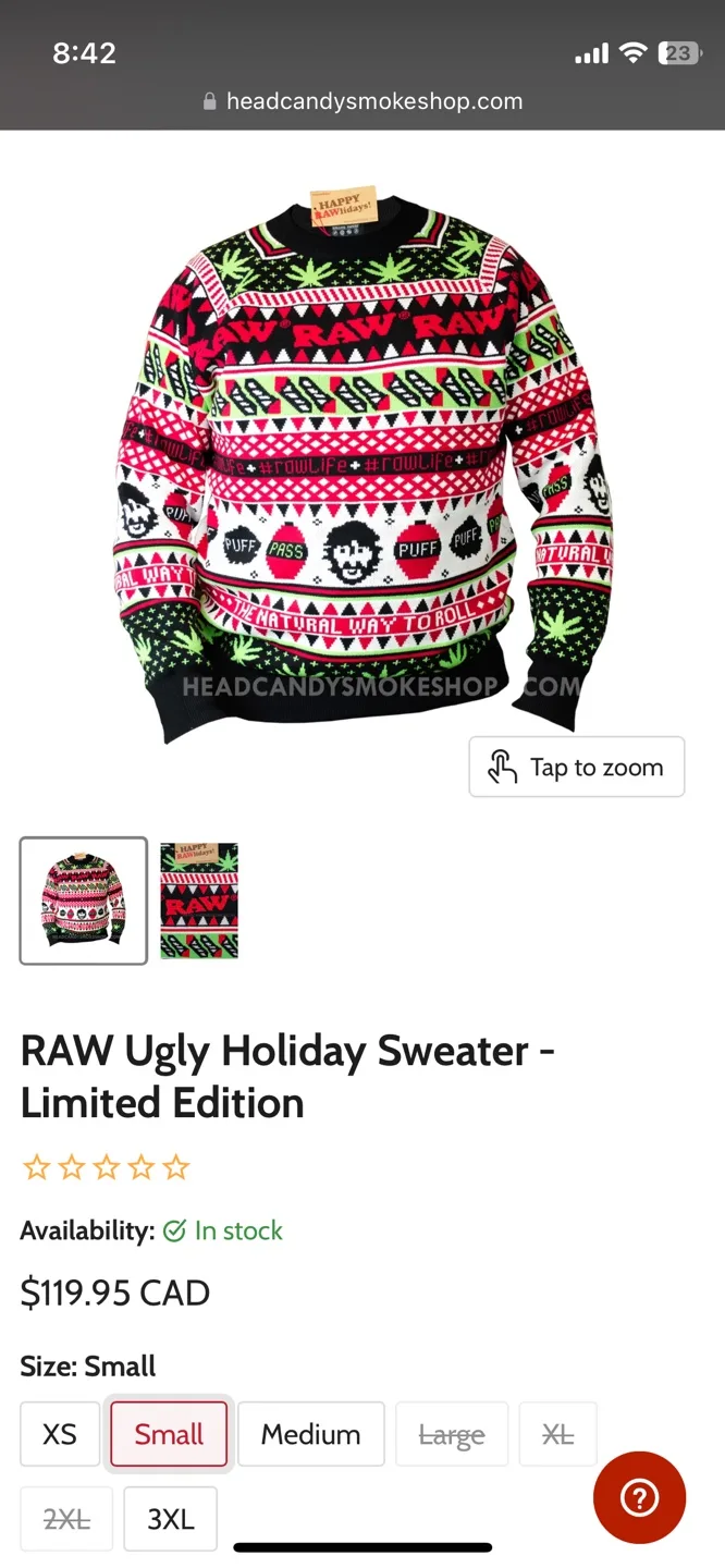 RAW Christmas Sweater image indicator(2)