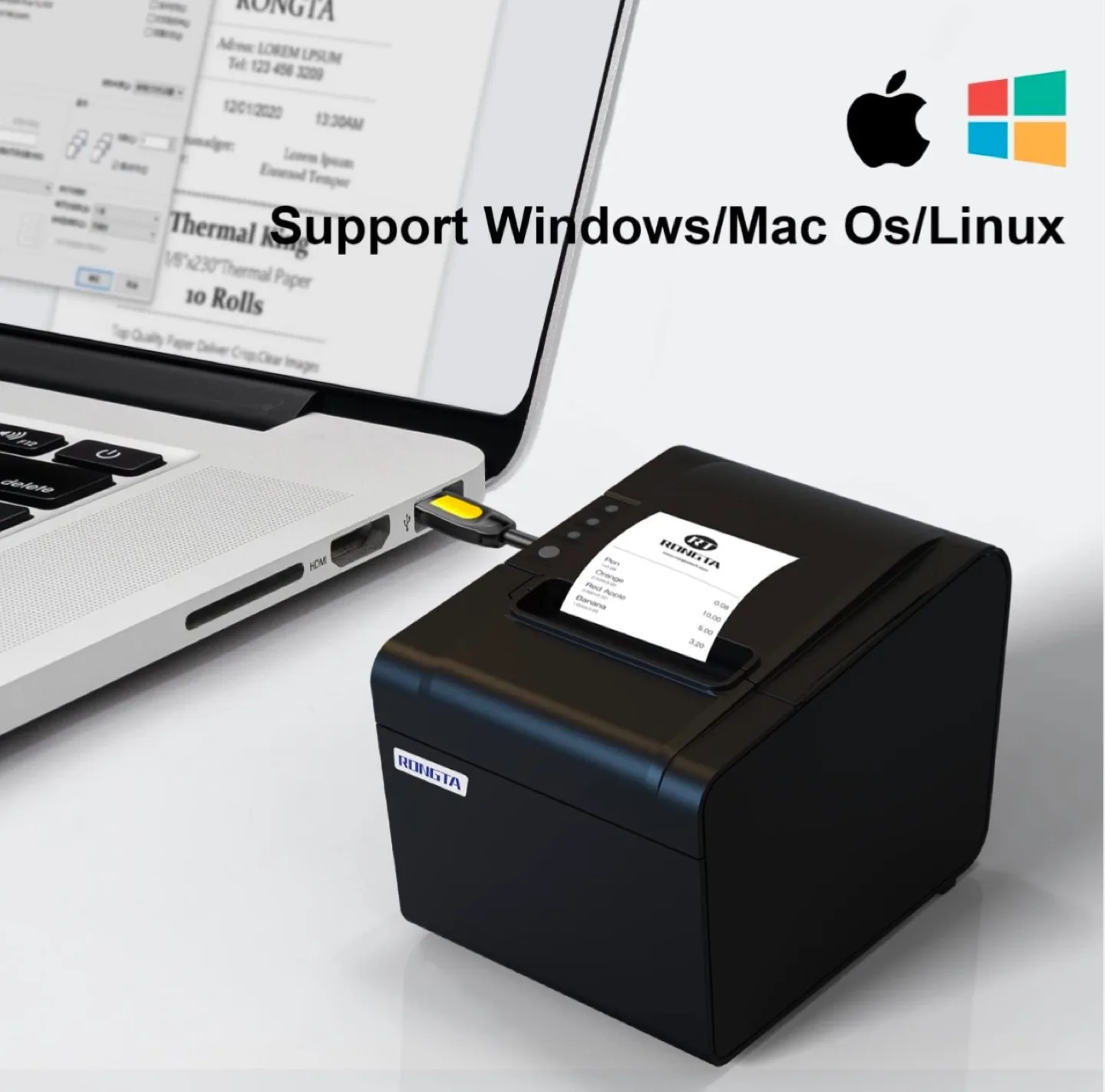 Rongta POS Printer 80mm Thermal Receipt Printer image indicator(2)
