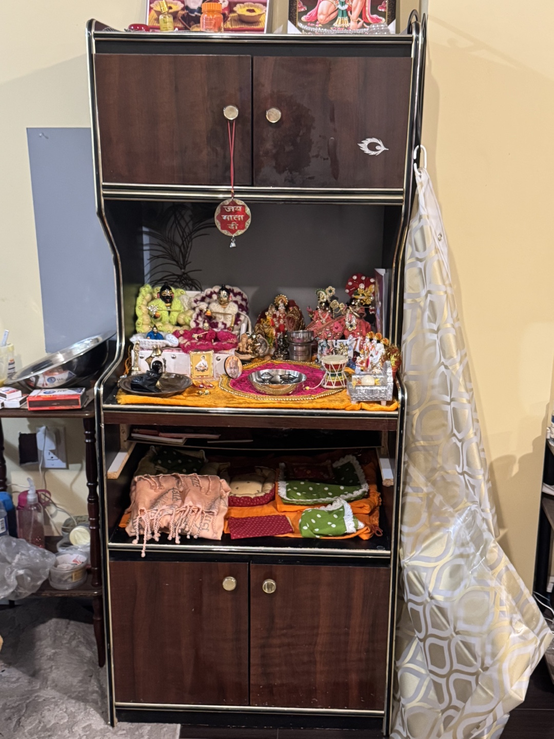 Temple Wooden Cabinet with Doors
