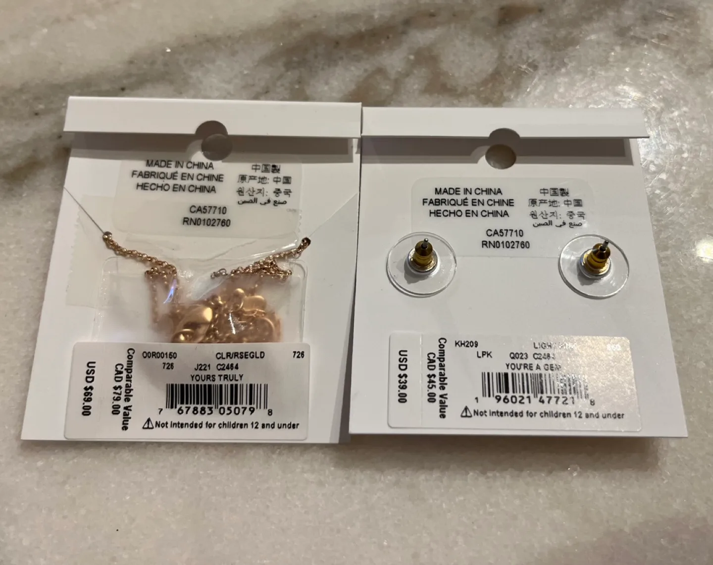 Kate spade earrings and necklace set image indicator(2)