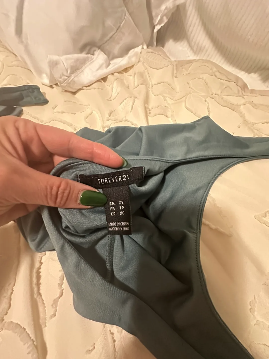 Forever 21 Teal Bodysuit image indicator(4)