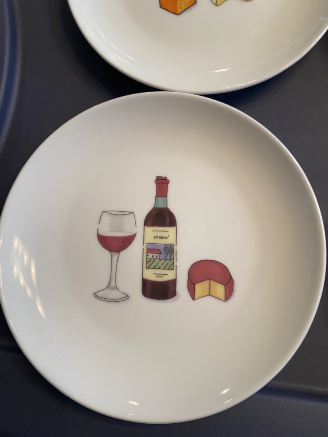 Set of Gourmet Wine and Cheese Plates - photo 3