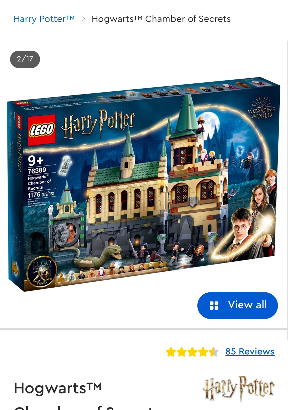 LEGO Harry Potter Hogwarts Chamber of Secrets 76389
