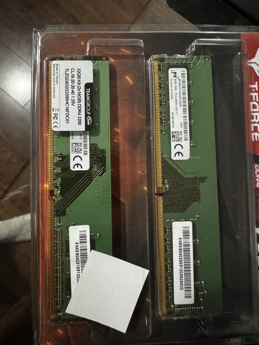 DDR4 8GB RAM x2