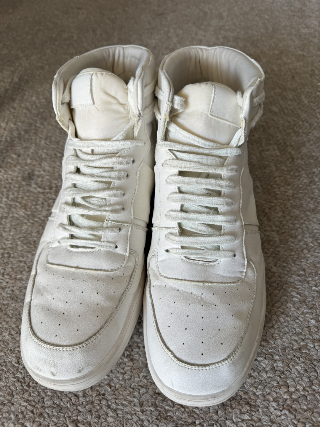 All White High Top Sneakers
