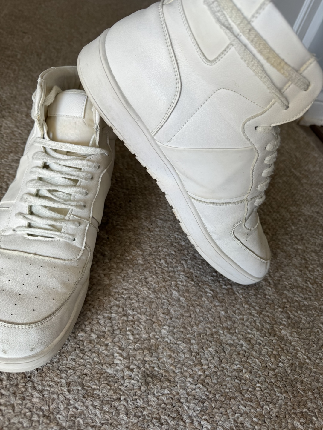 All White High Top Sneakers - photo 2