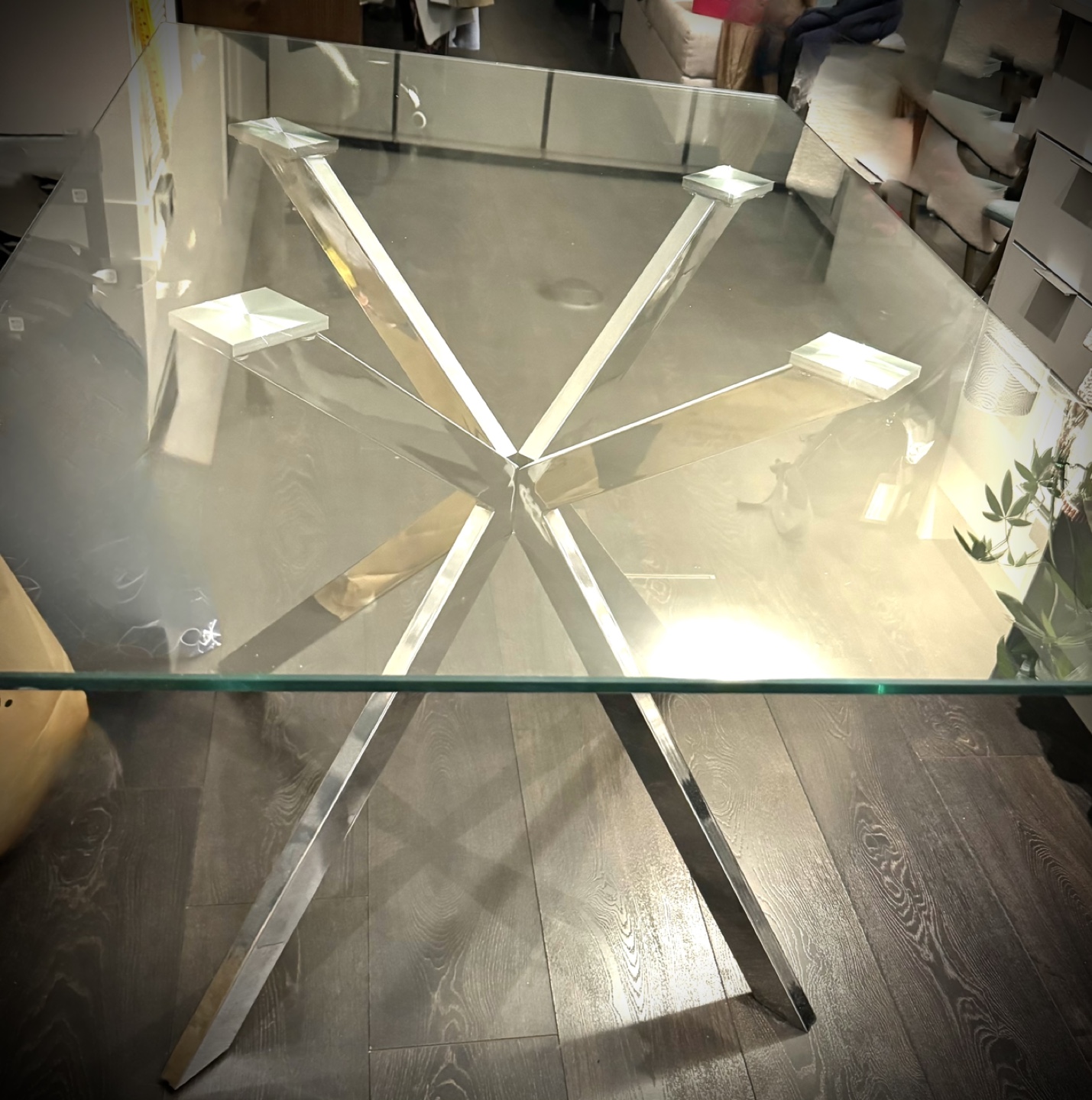 Glass Dining Table + 4 Chairs - photo 3