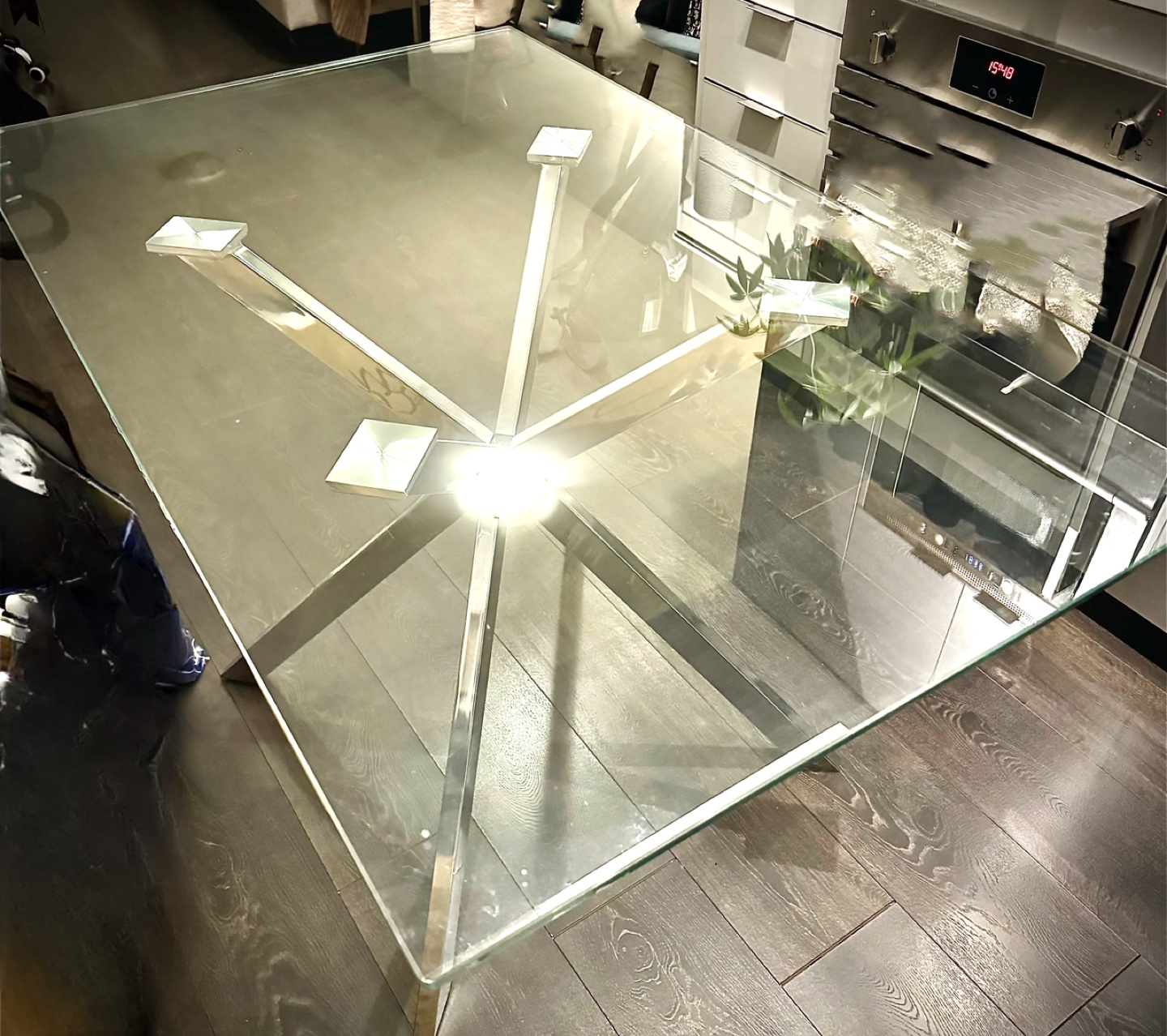 Glass Dining Table + 4 Chairs - photo 4