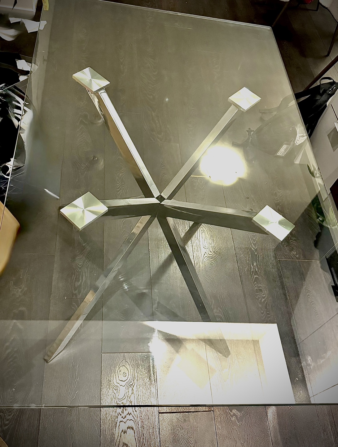 Glass Dining Table + 4 Chairs - photo 5