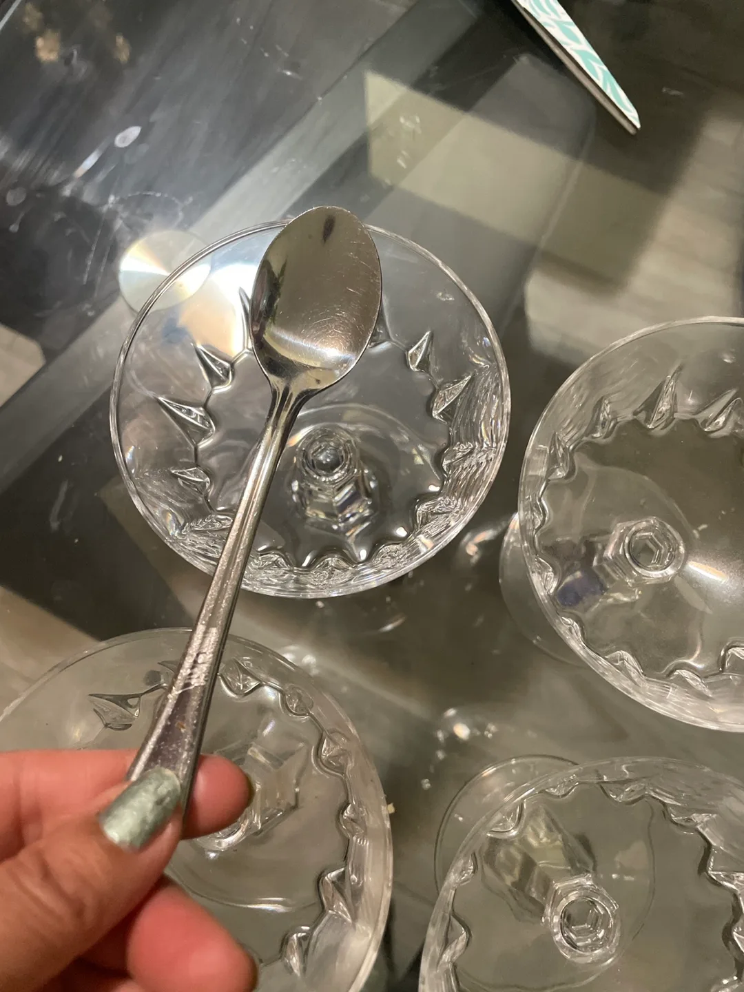 Set of 6 Crystal dessert Flutes thumbnail