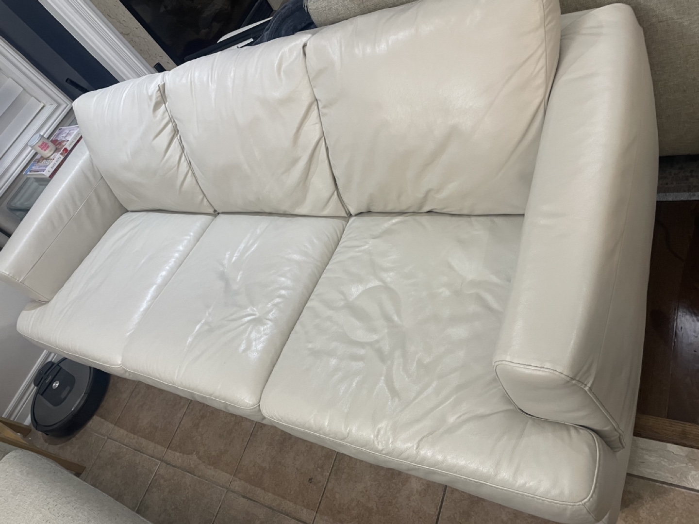 Natuzzi Editions Leather Sofa and Loveseat Set
