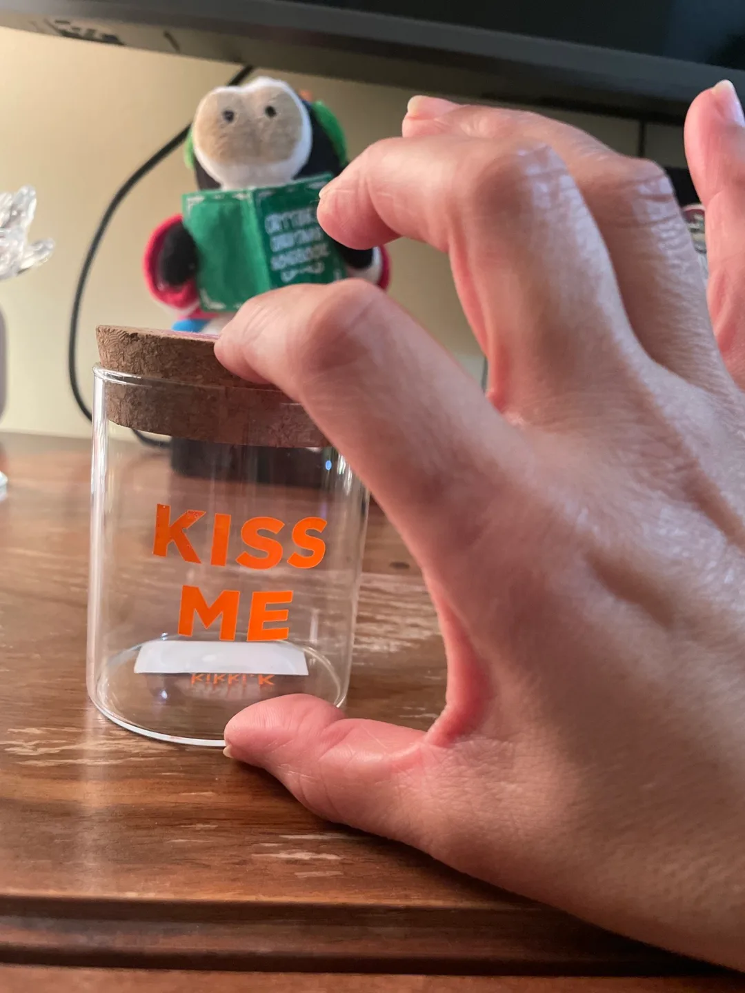 Deal under 5$ Kikki K Glass Jar with Cork Lid image indicator(3)