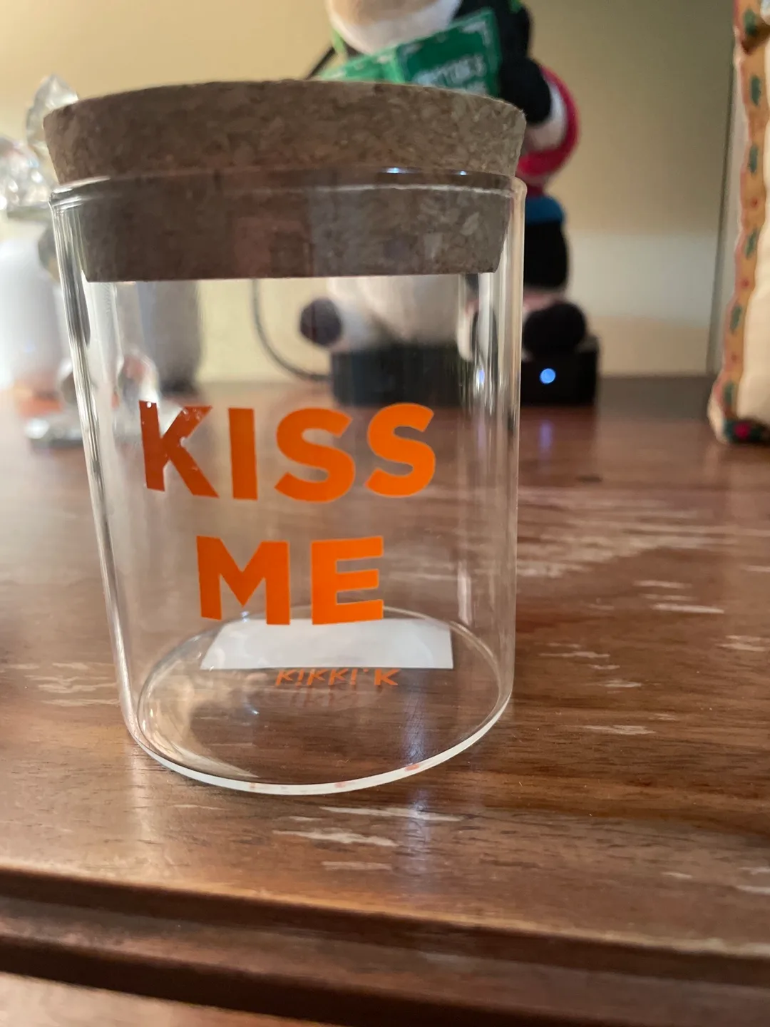 Deal under 5$ Kikki K Glass Jar with Cork Lid image indicator(4)