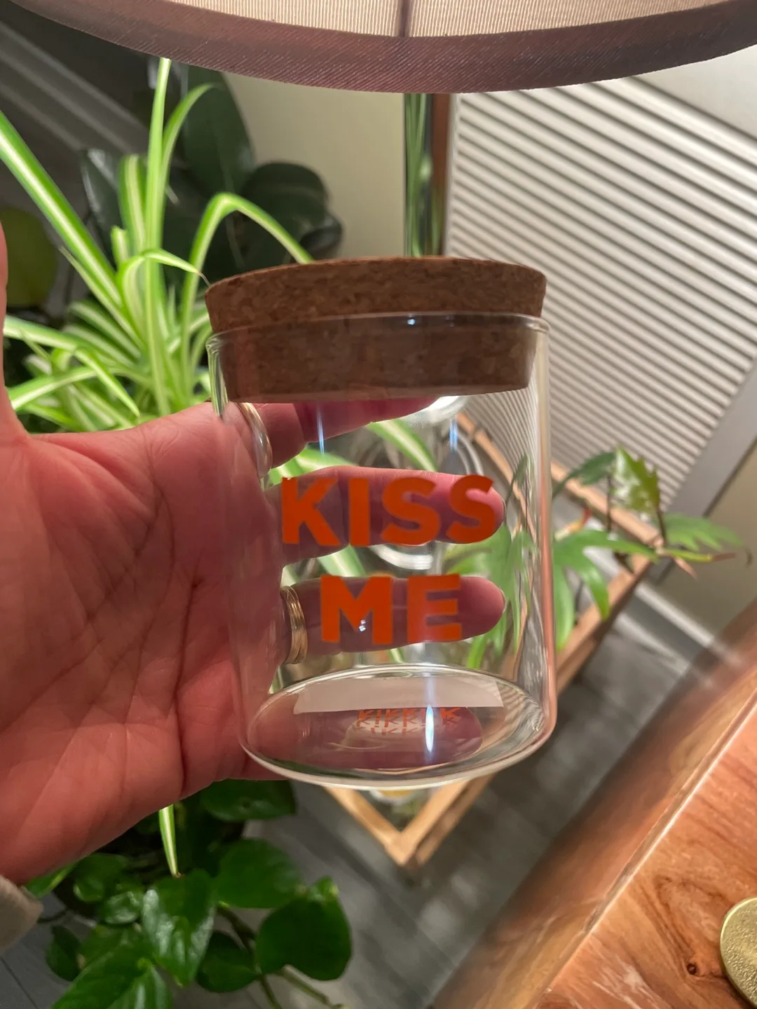 Deal under 5$ Kikki K Glass Jar with Cork Lid image indicator(2)