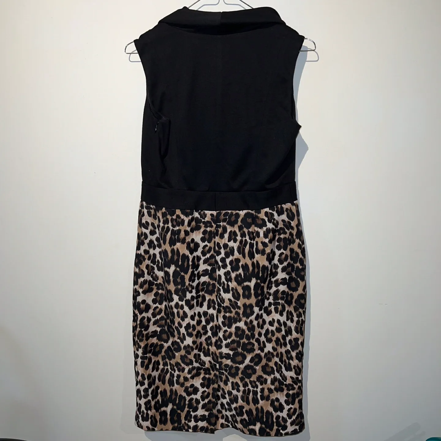 Charter Club Black and Leopard Print Dress image indicator(3)