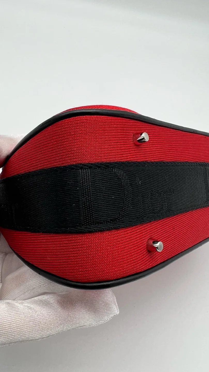 AUTHENTIC CHRISTIAN DIOR Hardcore Zip Shoulder Bag Jersey Small image indicator(3)