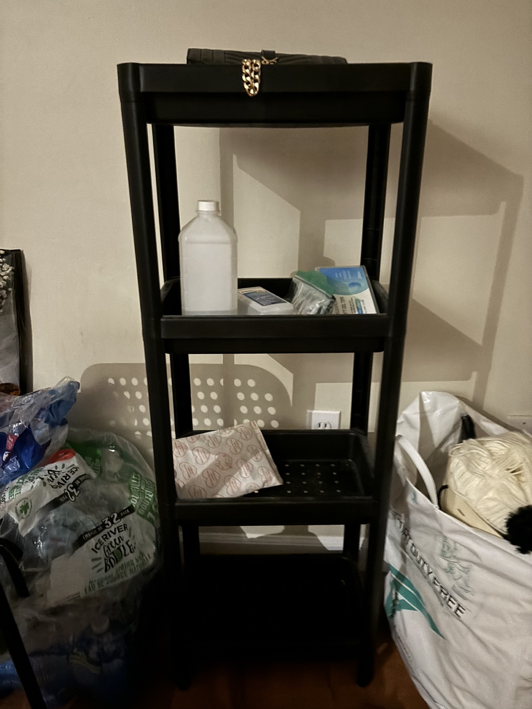 Black 4 Tier Shelf