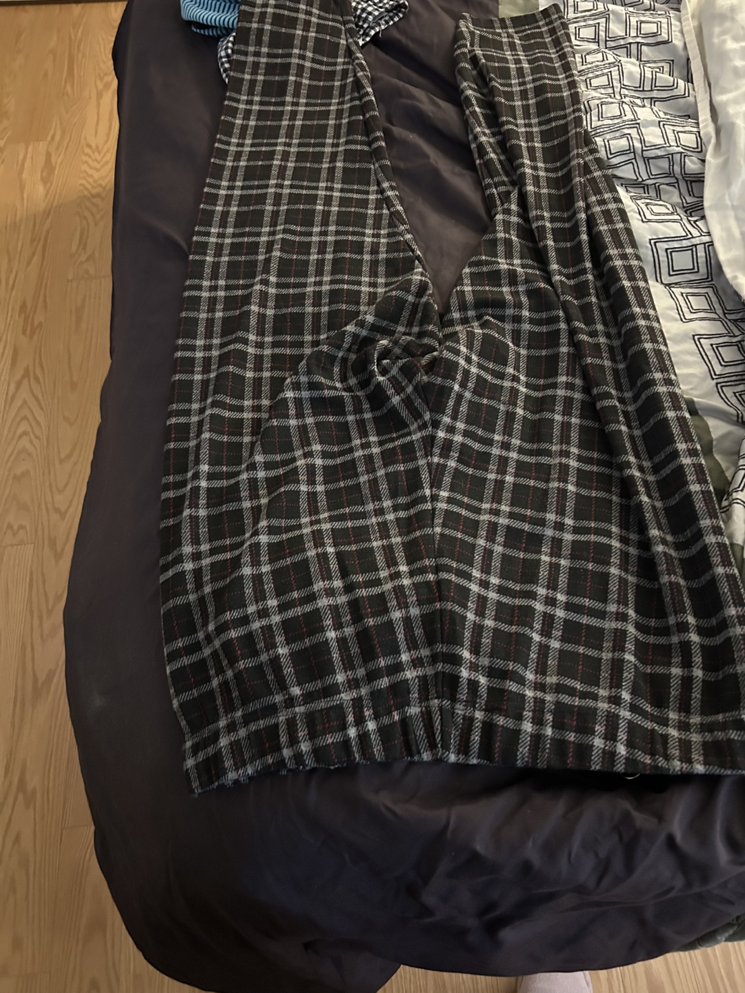 Black and white plaid pants brand new size 2X - photo 2