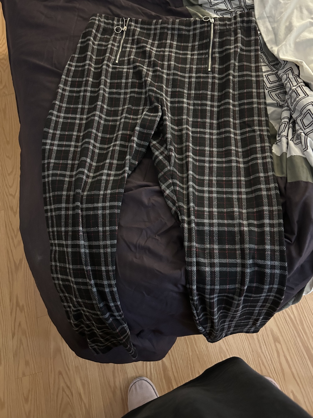 Black and white plaid pants brand new size 2X