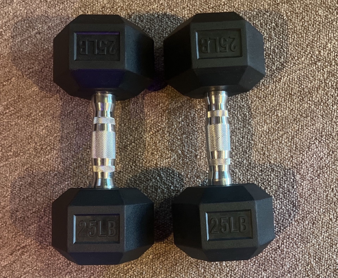 25lb Hex Dumbbells (Pair)