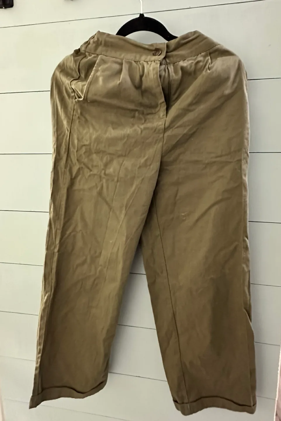 Khaki Wide Leg Pants thumbnail