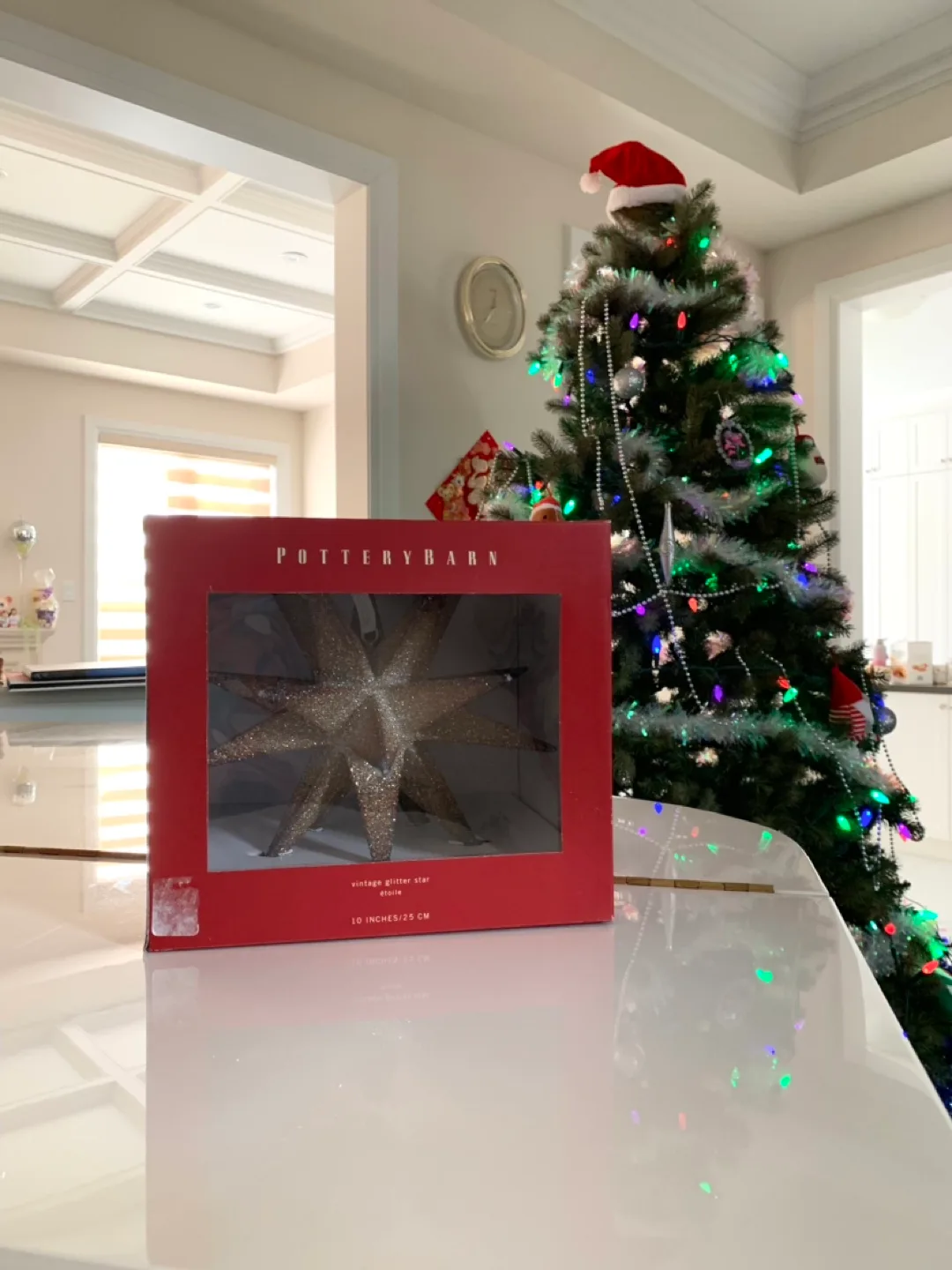 Pottery Barn Vintage Glitter Star & Tree Topper image indicator(3)