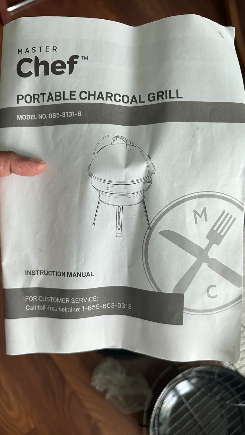 Master Chef Portable Charcoal Grill thumbnail