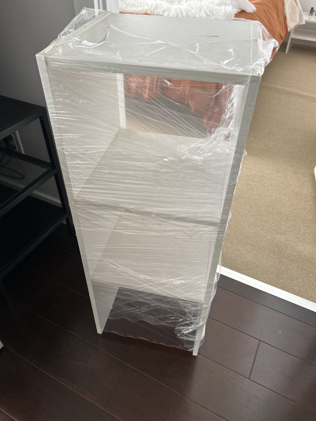 White 3-Shelf Storage Unit - photo 2