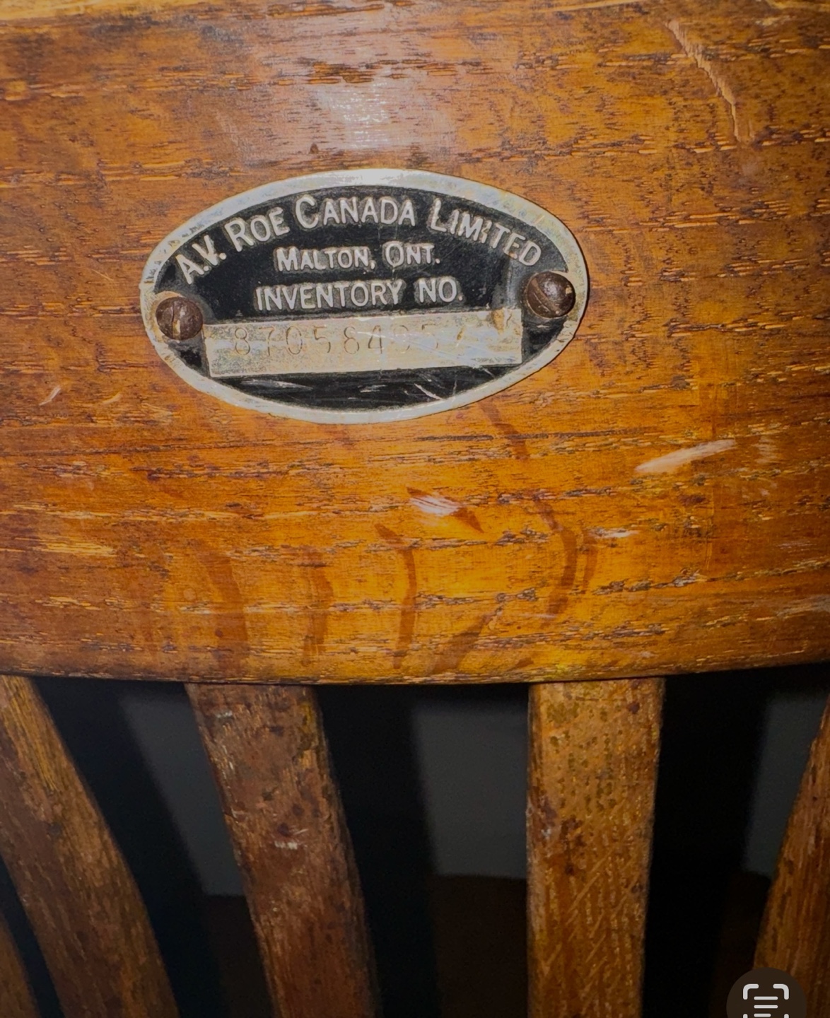 Vintage A.V. Roe Canada Limited Office Chair - photo 3