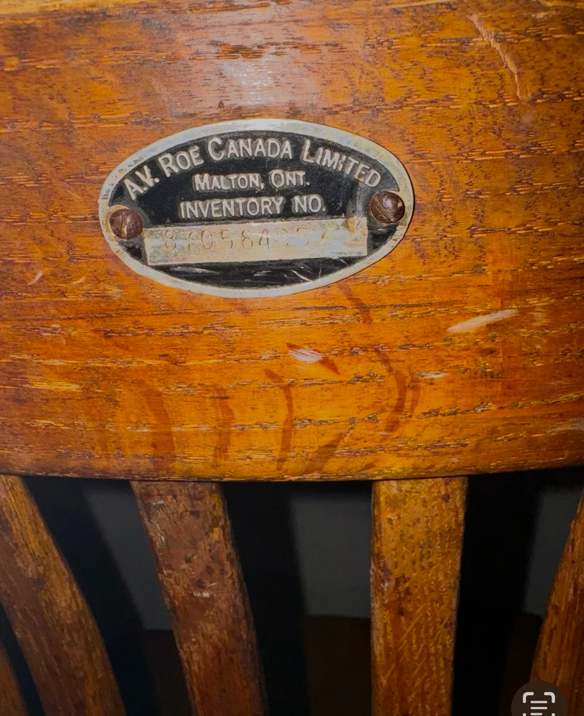 Vintage A.V. Roe Canada Limited Office Chair image indicator(3)