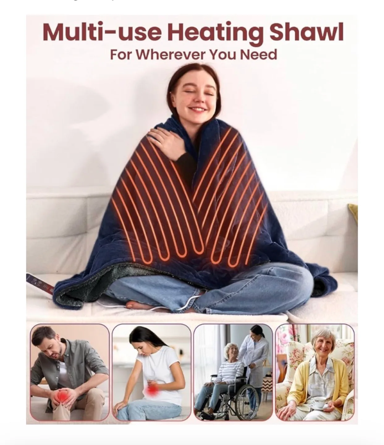 Electric Heated Blanket,great Christmas gift image indicator(2)