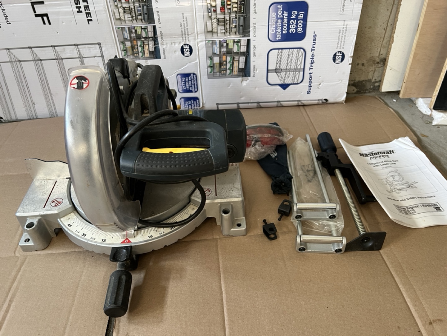 Mastercraft 10-Inch Compound Miter Saw with Laser