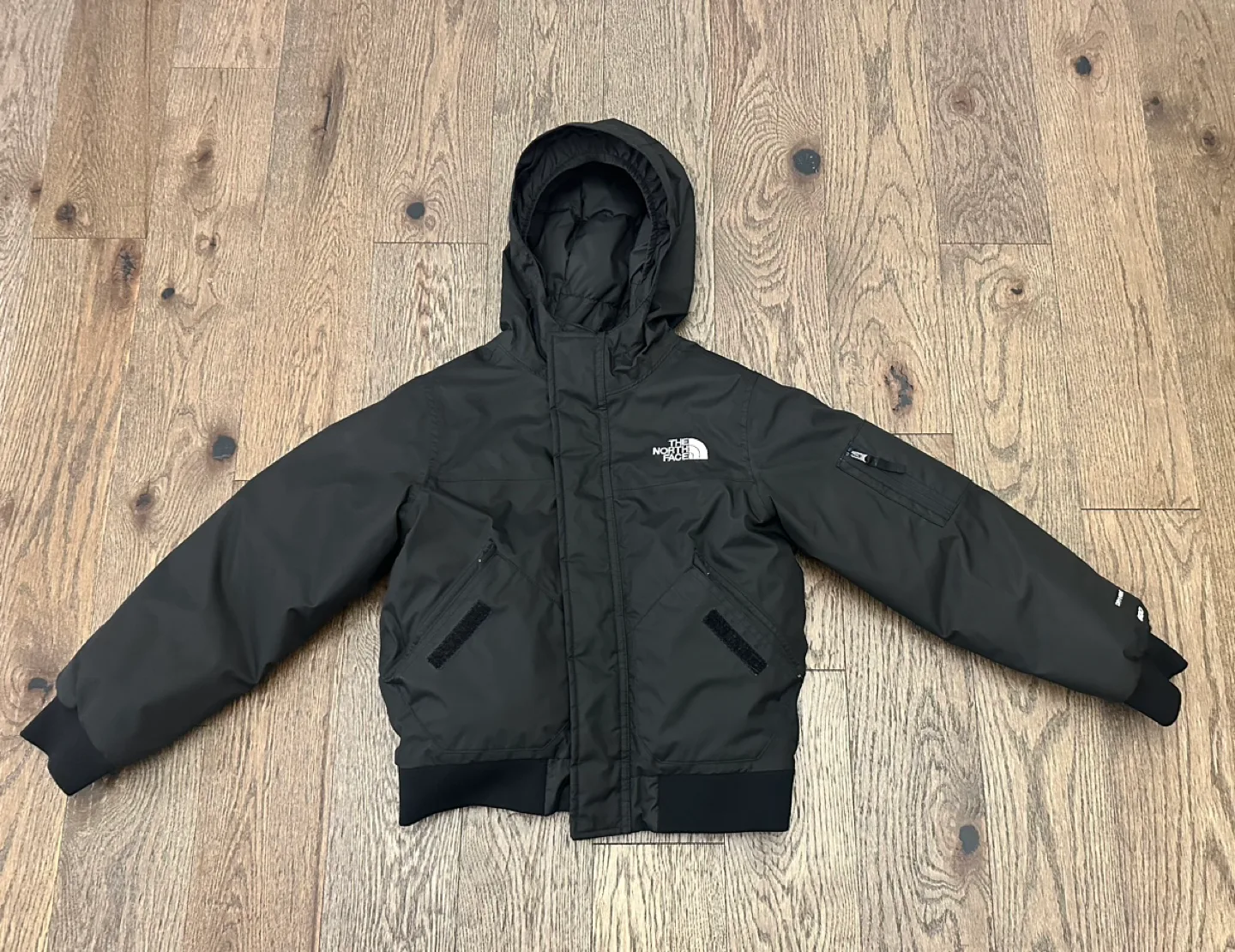 The North Face Black Bomber Jacket Size 10 kids thumbnail