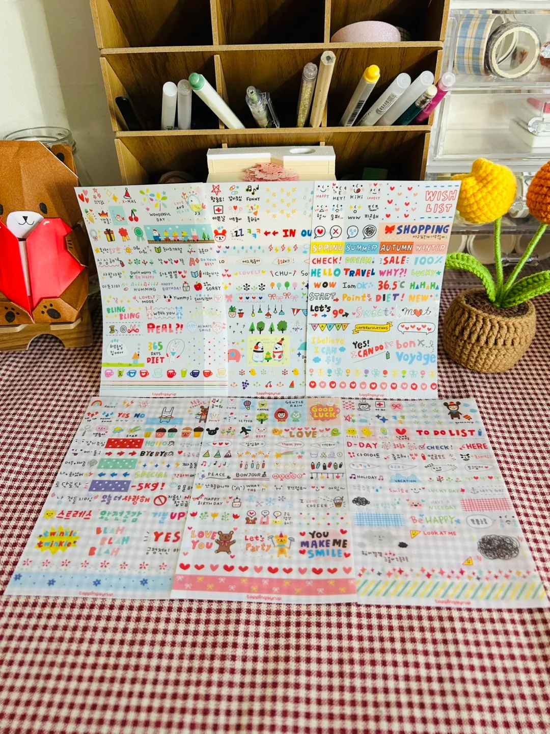 Korean-style stickers image indicator(3)