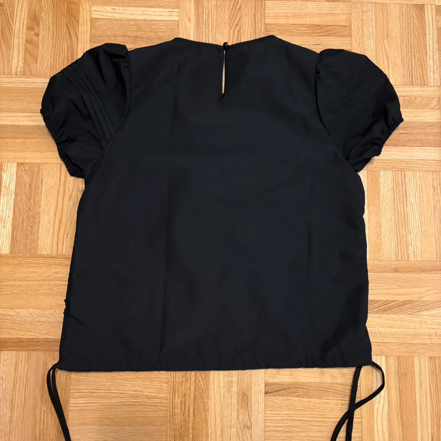 Black Dazy Blouse with Puff Sleeves - Medium image indicator(9)