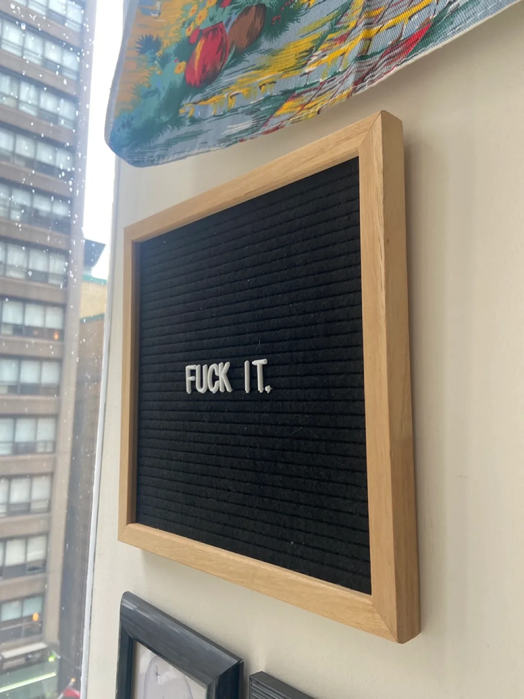 Letter Board with Wooden Frame thumbnail