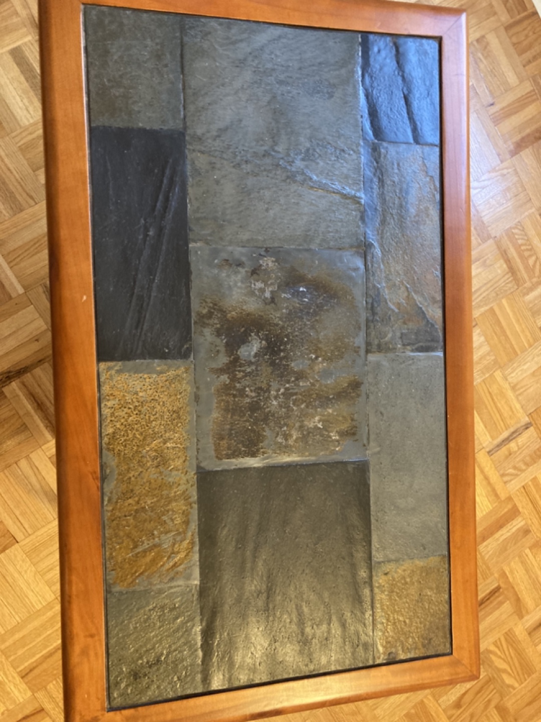 Slate/Wood Coffee Table - photo 3