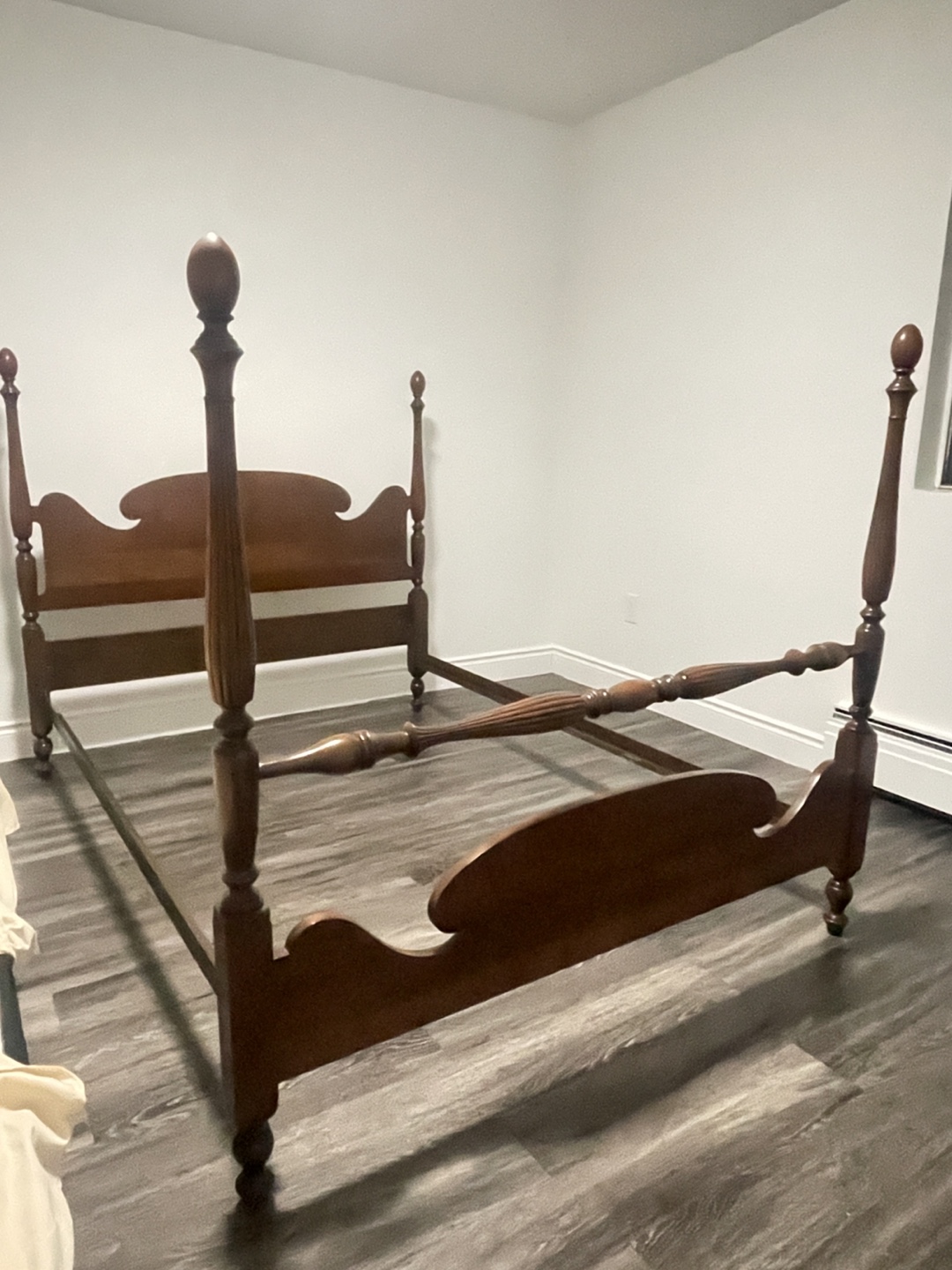 Antique Poster Bed Frame with spring box - photo 2