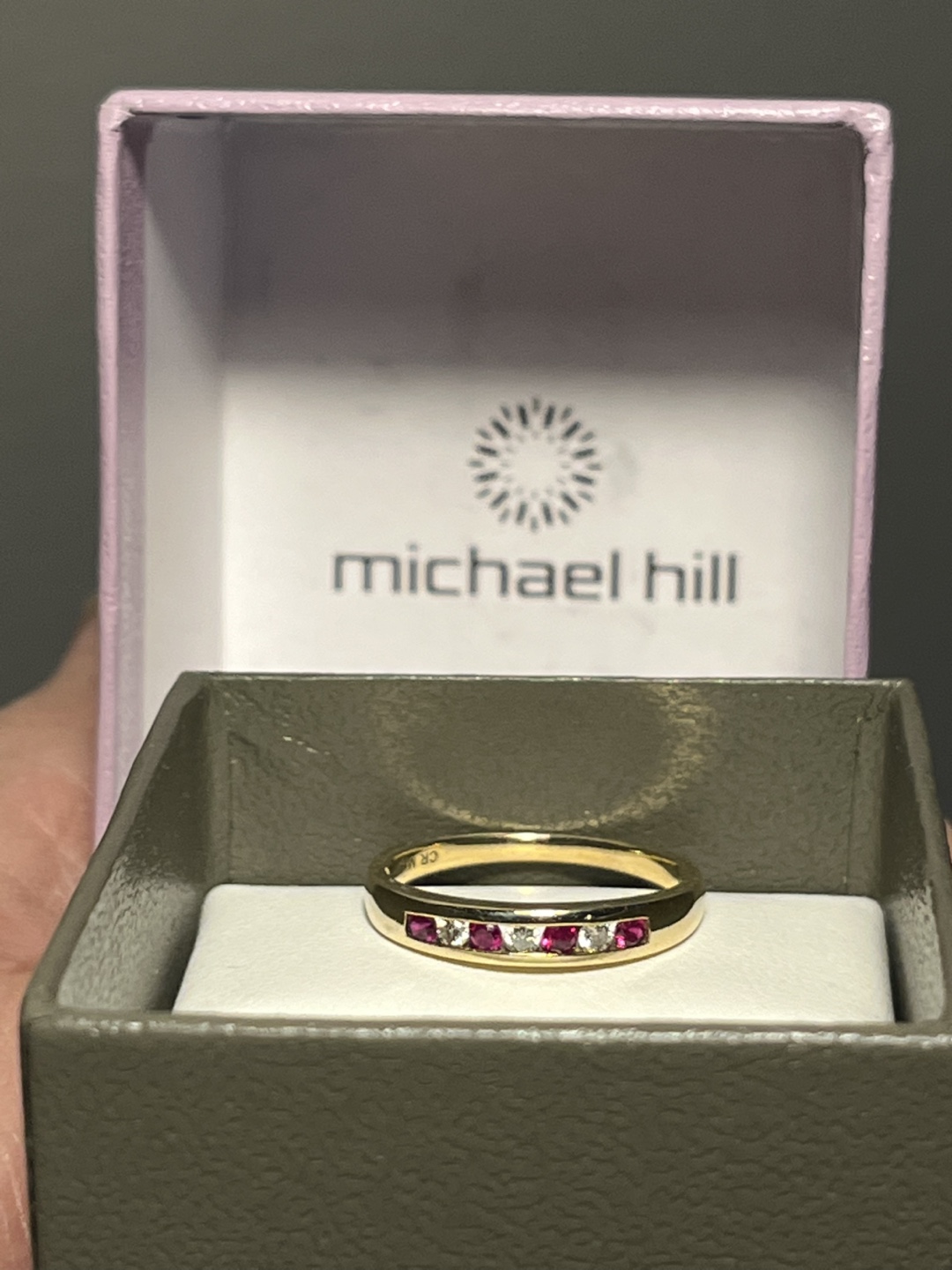 Michael Hill Ruby and Diamond Band
