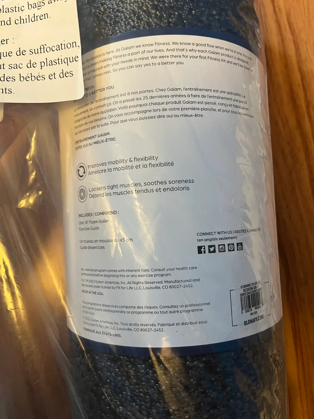 Gaiam Muscle Therapy Foam Roller image indicator(3)