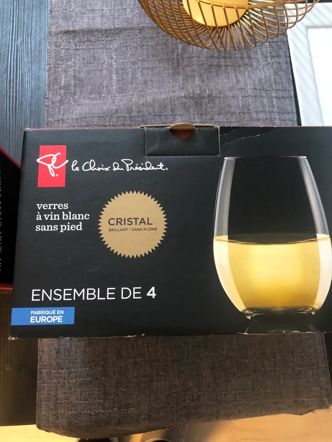 Set of 4 Stemless White Wine Glasses image indicator(5)