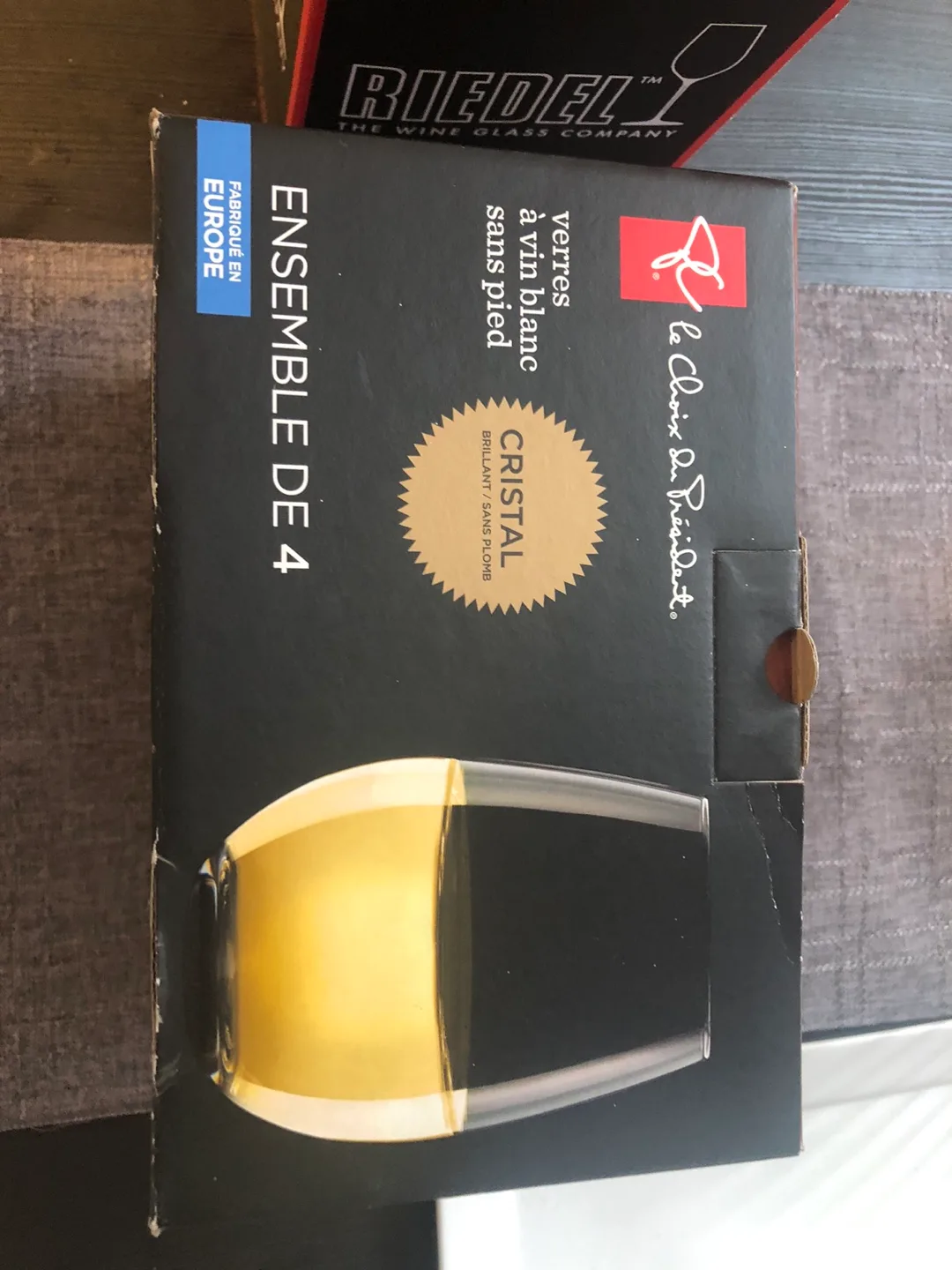 Set of 4 Stemless White Wine Glasses image indicator(4)