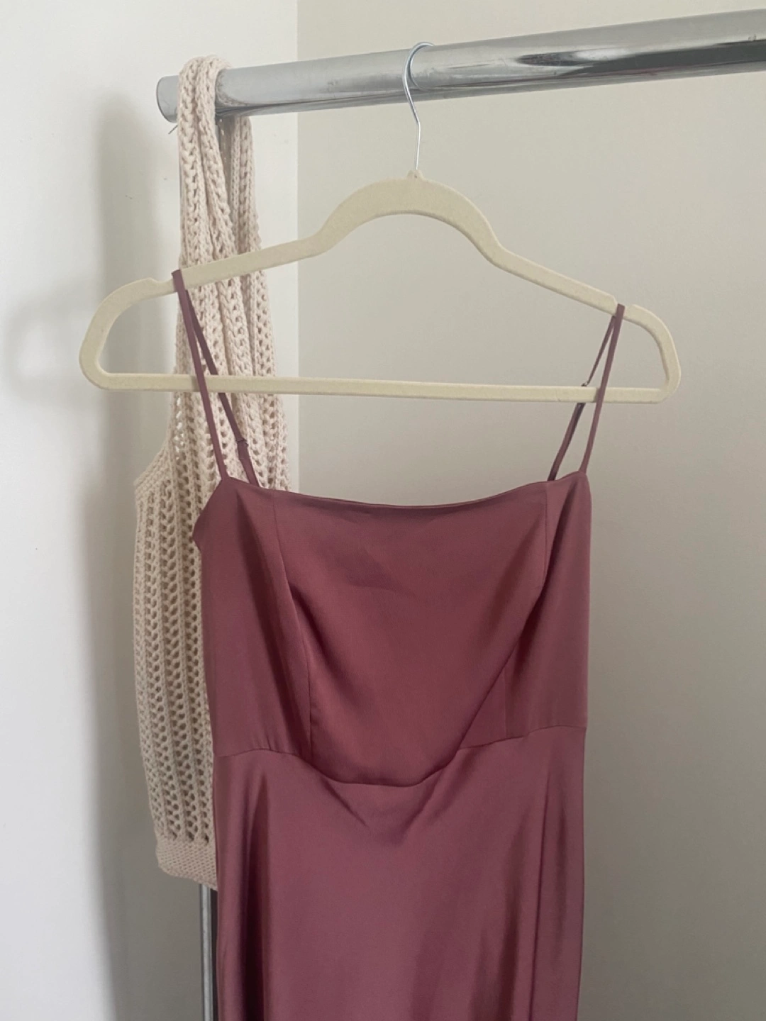 park and fifth pink dress Claremont Dress | Powder Pink Chiffon Chiffon Full Length Bridesmaid Dress (Size L) | Bra-Friendly Dress