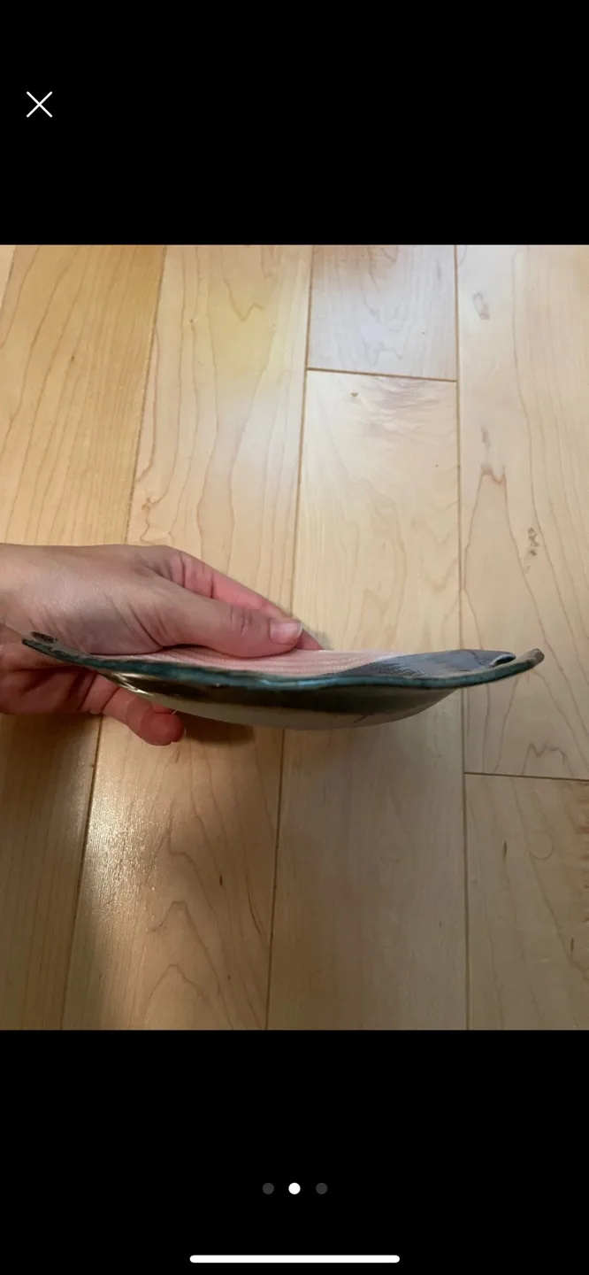 Hand-painted ceramic dish image indicator(2)