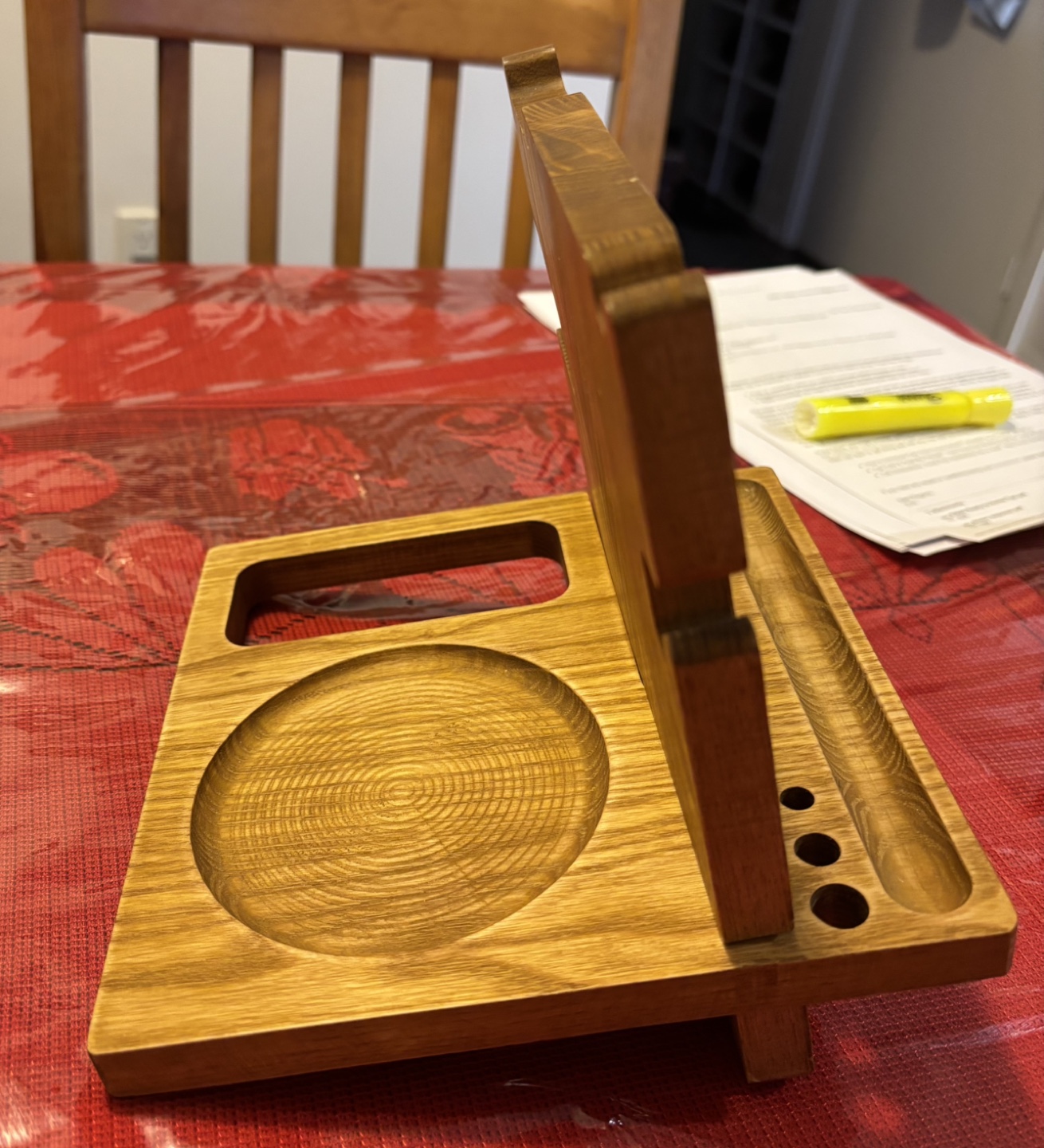 Wooden Phone Stand and Organizer - photo 2